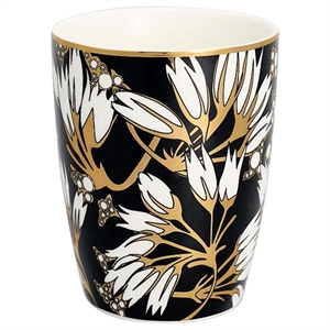 Florette Black latte cup fra Gate Noir - Tinashjem